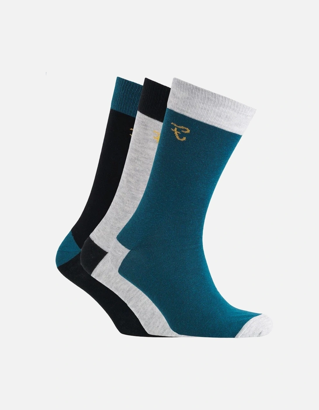 Mens Darby Socks (Pack of 3), 5 of 4