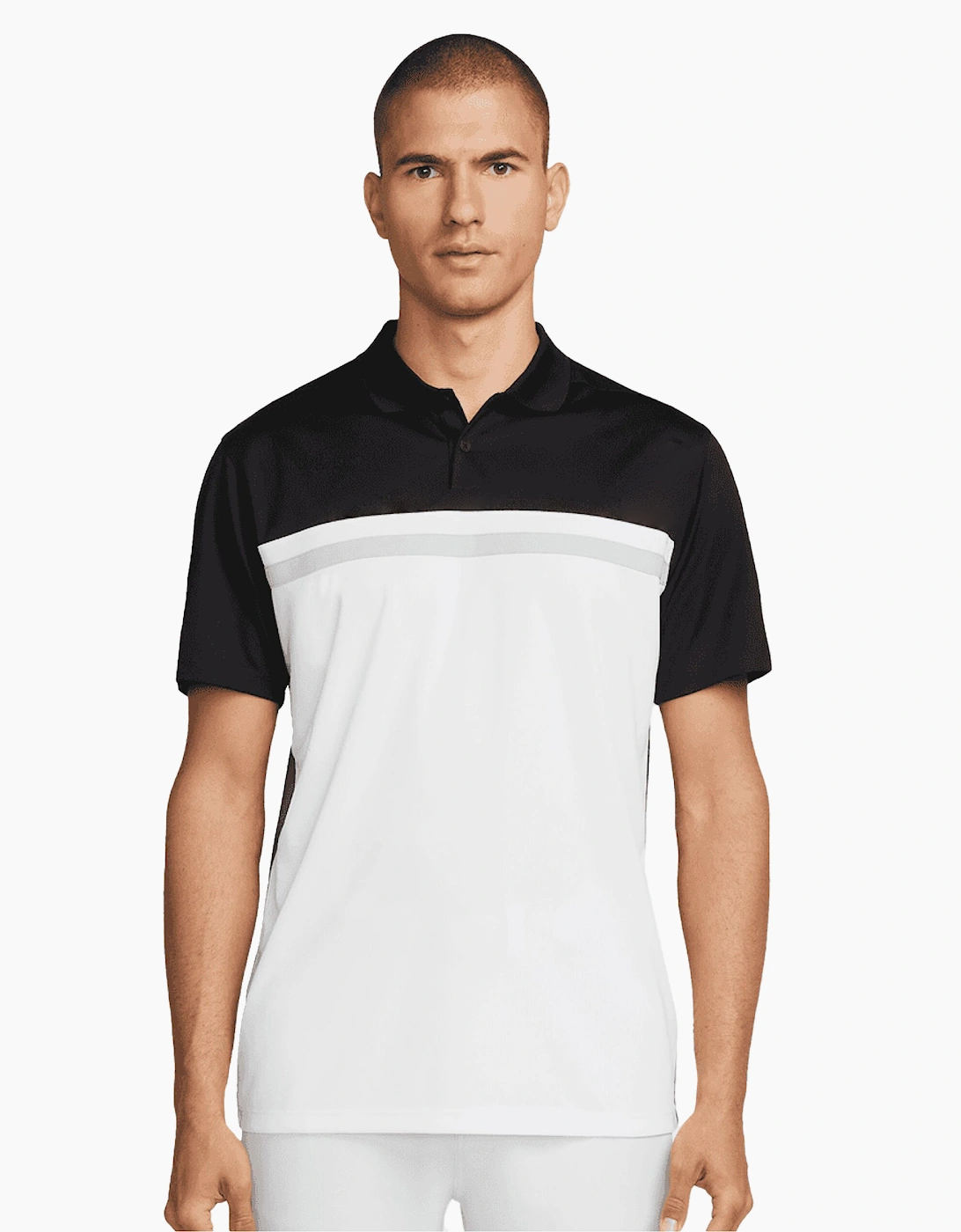 Nike Men's Black/Multi Victory Dri-Fit Polo Shirt - Size: L