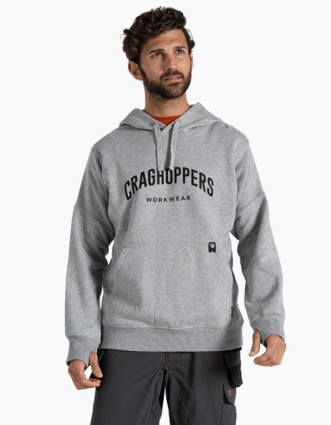 Craghoppers (L, Soft Grey Marl) Mens Workwear Oulston Hoodie - Image 4