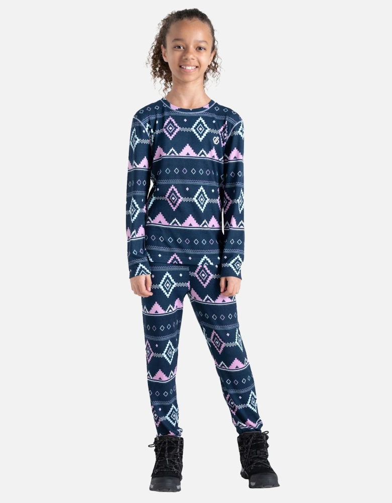 Childrens/Kids Pow Fair Isle Base Layer Set