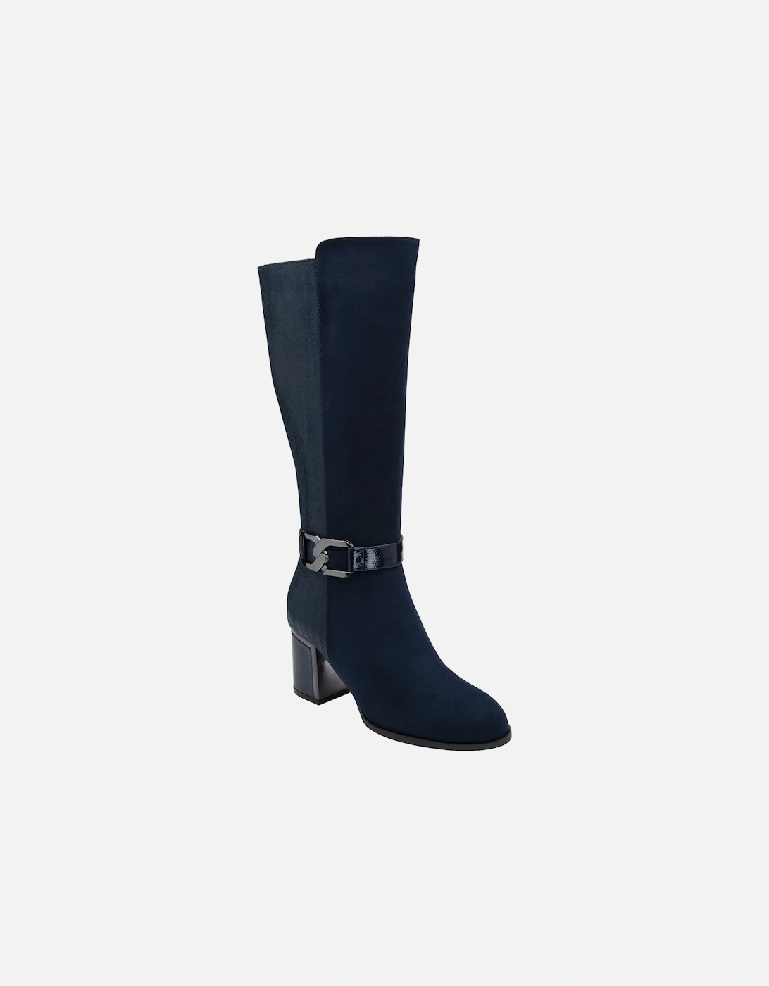 Lotus Women's Elsa Womens Knee High Boots - Navy - Size: 5