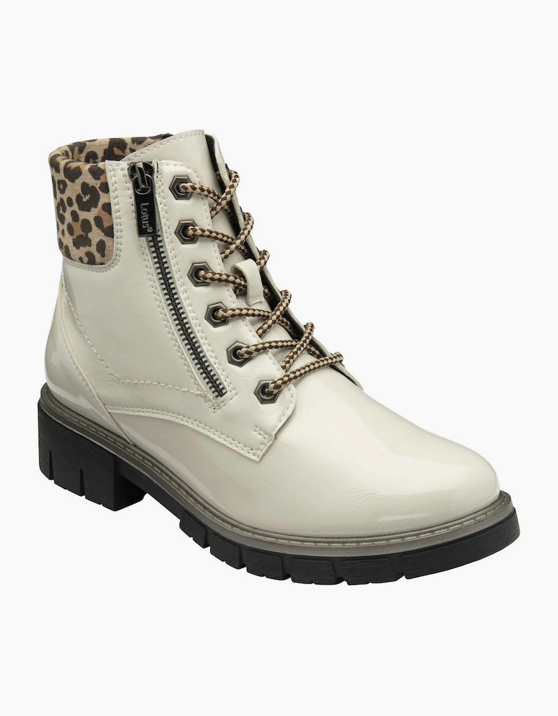 Lotus Women's Charleston Womens Ankle Boots - White - Size: 4