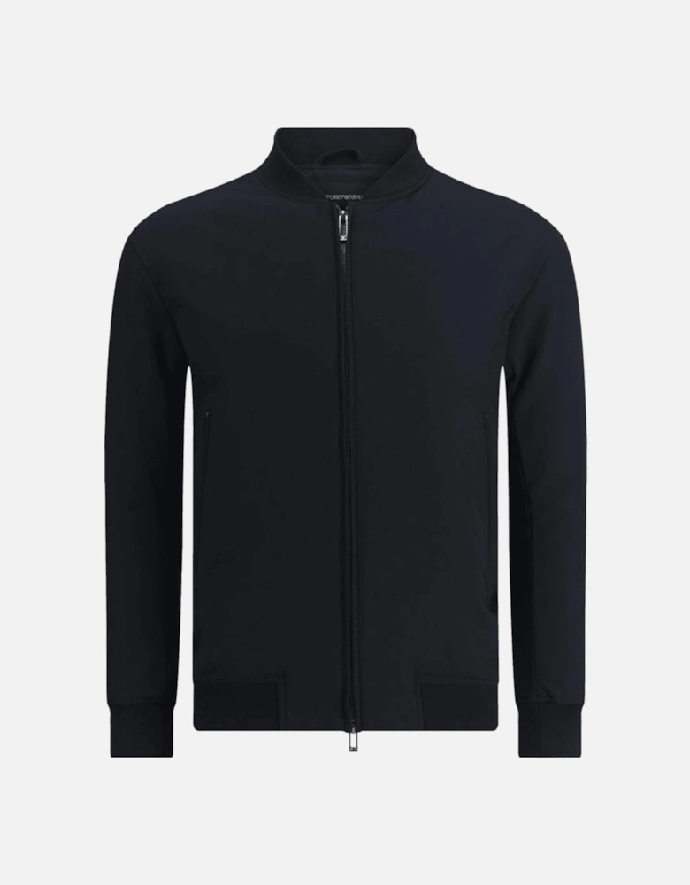 Nylon Black Bomber Jacket