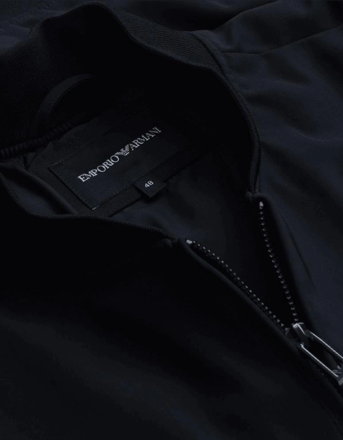 Nylon Black Bomber Jacket