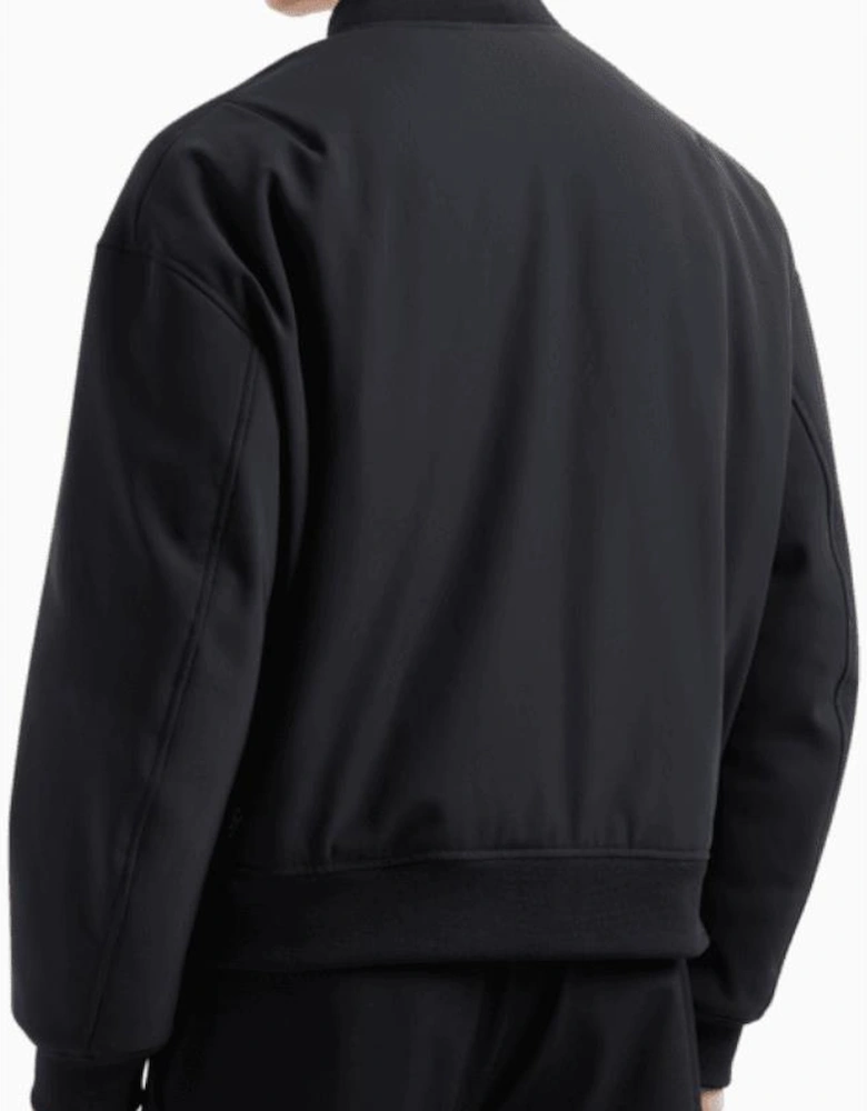 Nylon Black Bomber Jacket