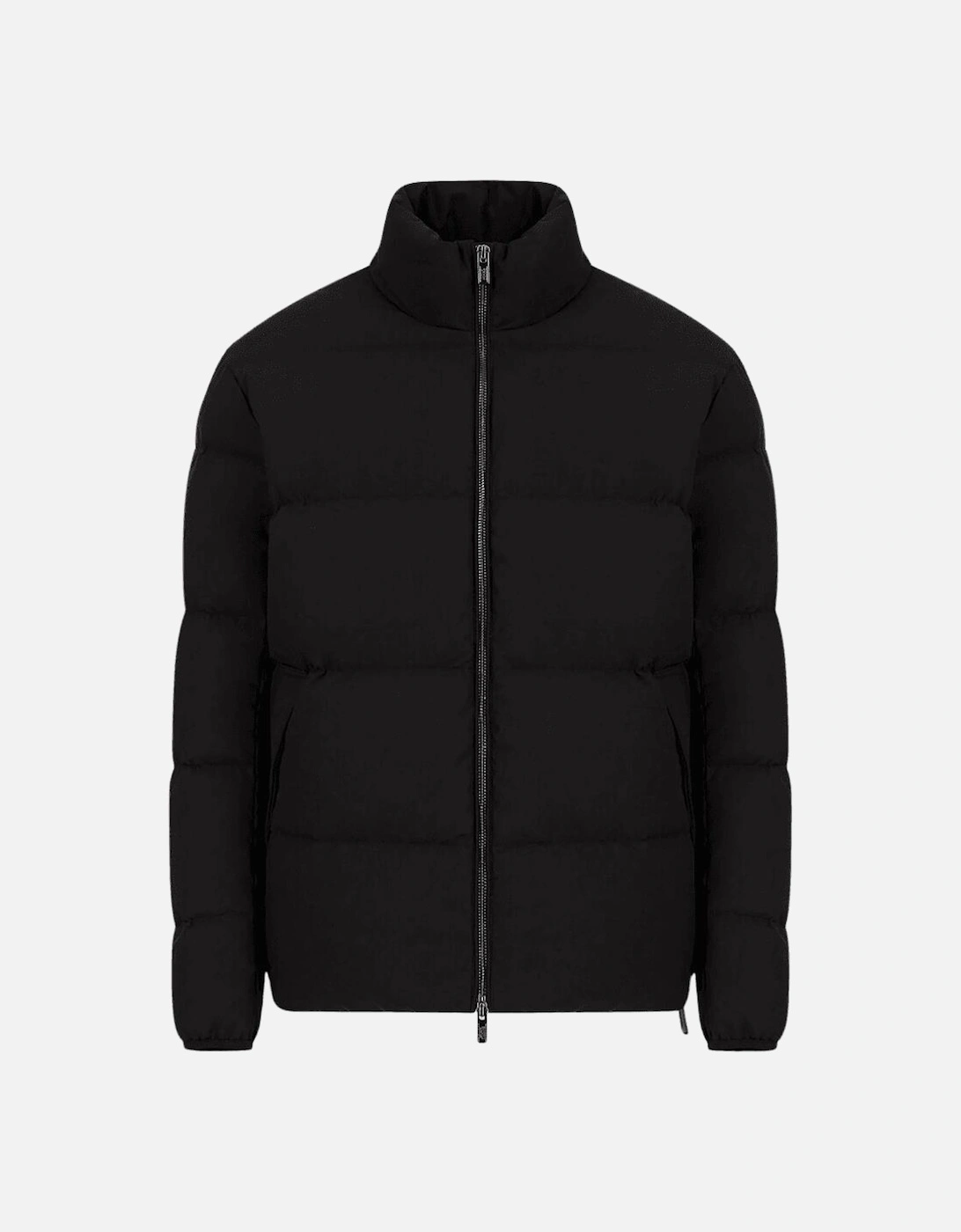 Quilted Nylon Black Down Jacket, 5 of 4