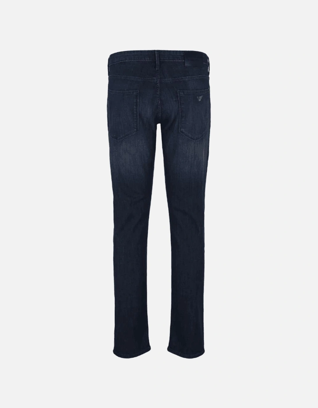 J06 Slim Fit Washed Dark Blue Jeans