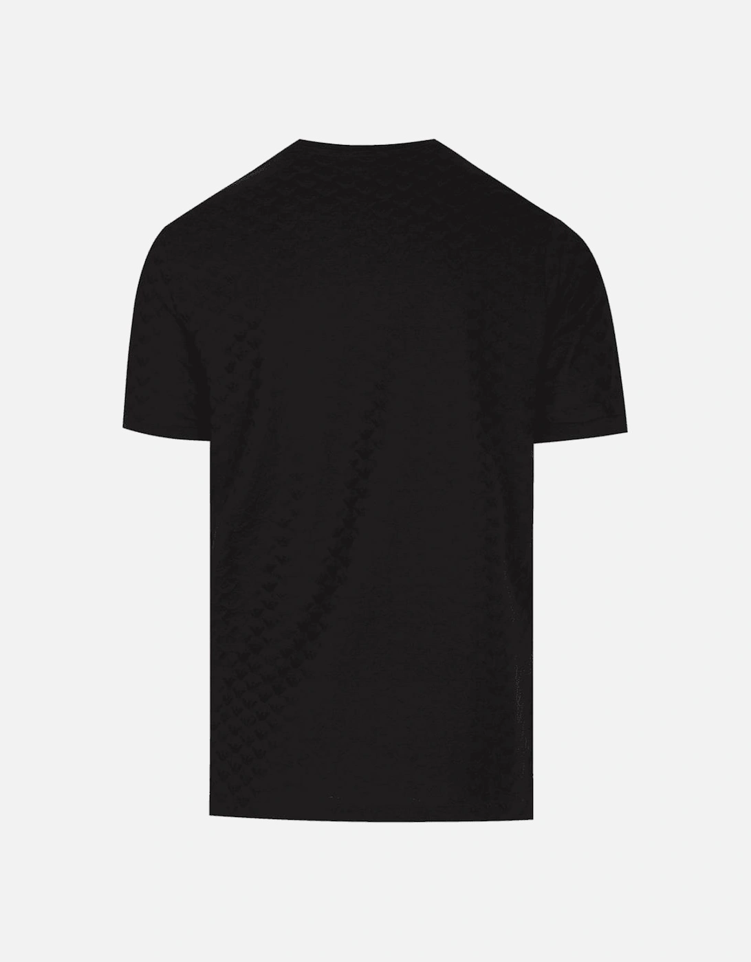 Cotton Allover Logo Black T-Shirt