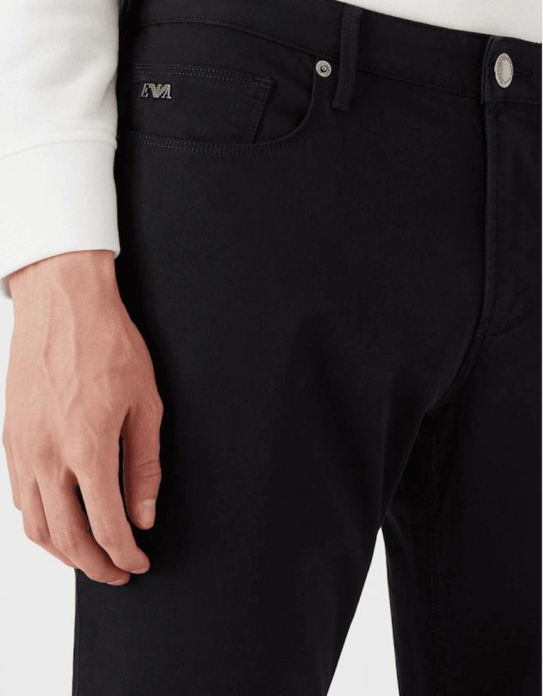 J06 Slim Fit Dark Blue Gabardine Jeans