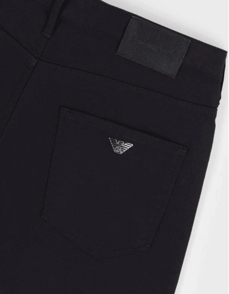 J06 Slim Fit Dark Blue Gabardine Jeans