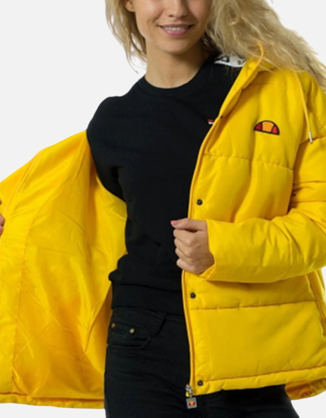 ELLESSE PEJO SGY05501 Womens Puffer Jacket Quilted Hooded Padded Winter Coat