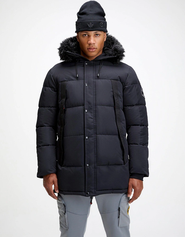 Alymer Long Parka - Black
