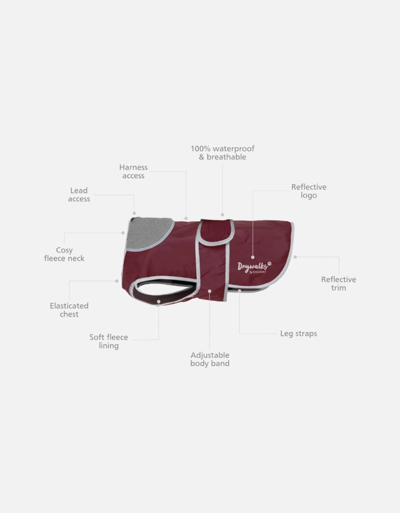 Drywalks Dog Coat Plum/Plum