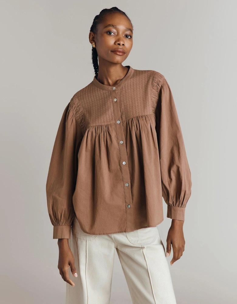 Greta Blouse - Mink