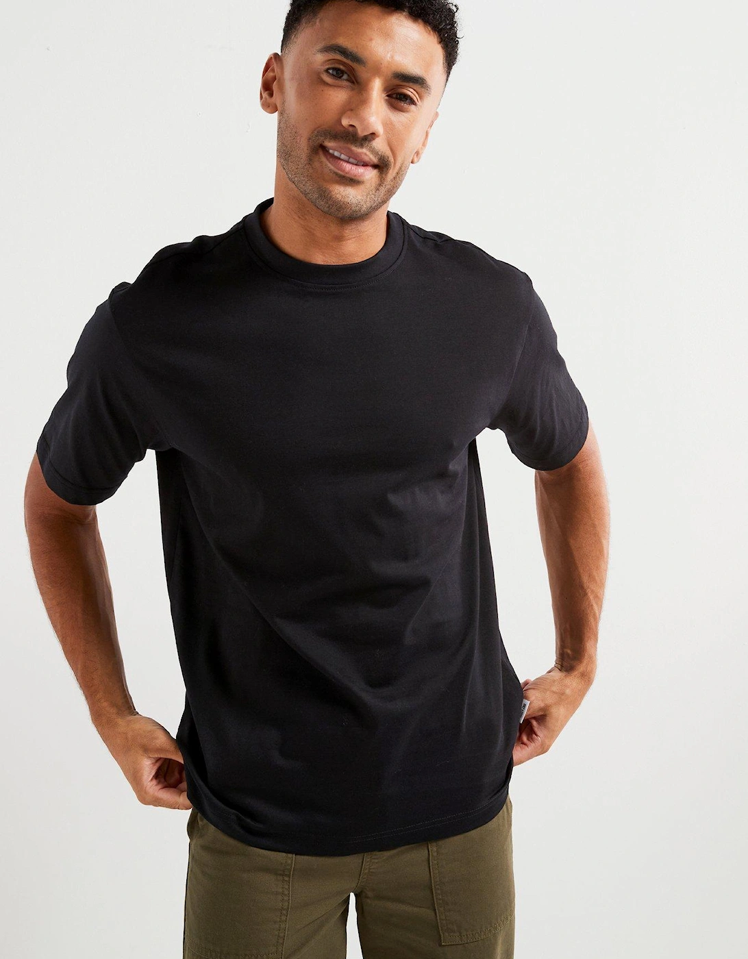Relaxed Fit Crew T-Shirt - Black, 2 of 1