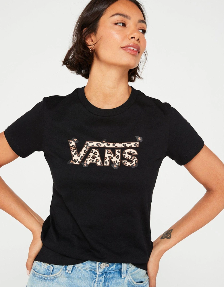 Women's Animalier Crew T-Shirt - Black