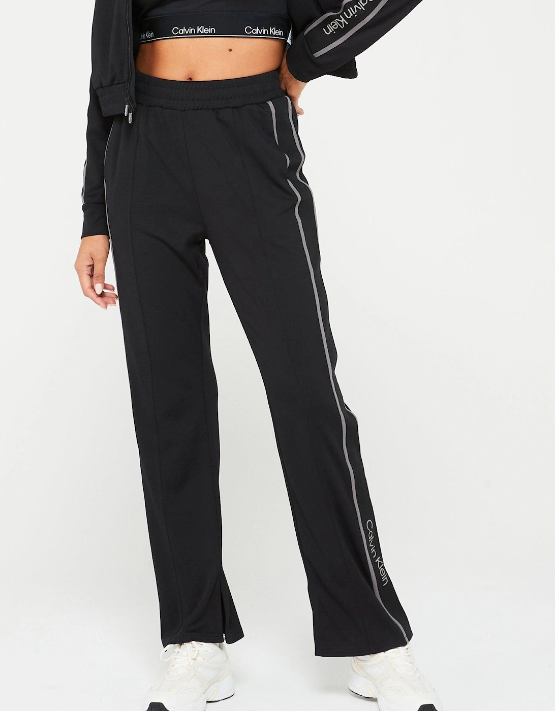 Wide Leg Tracksuit Bottoms - Black Beauty, 6 of 5