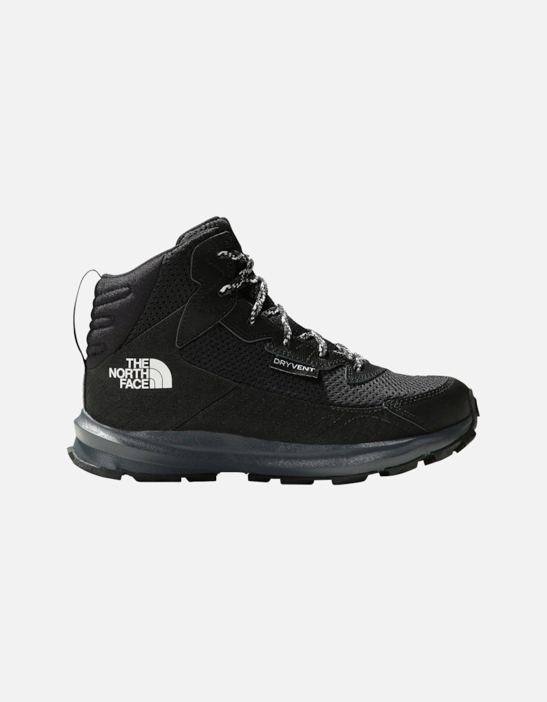 Junior Fastpack Hiker Mid Waterproof Boots - Black