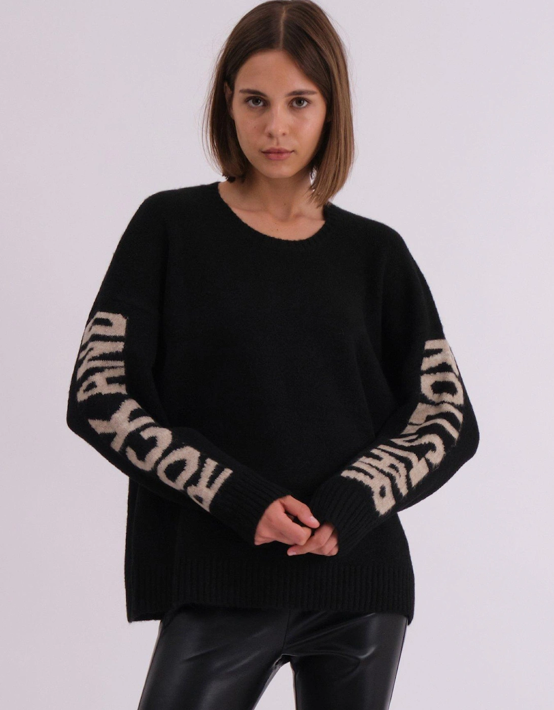 Oversized Star Rock & Roll Jumper - Black, 2 of 1