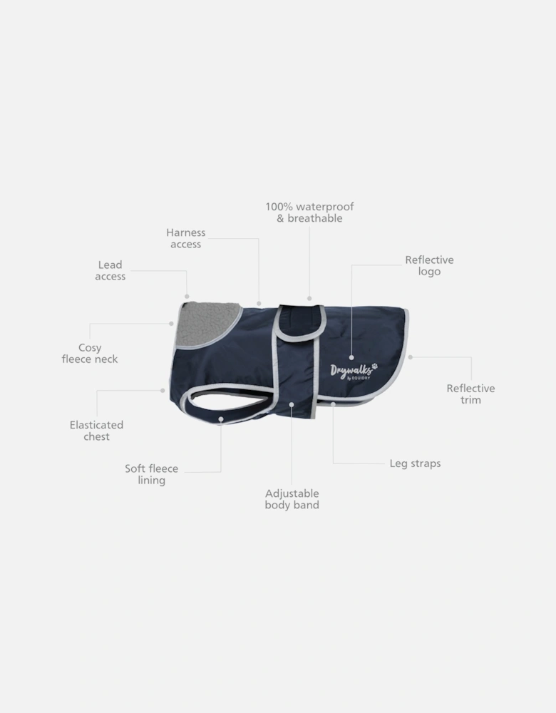 Drywalks Dog Coat Navy/Navy