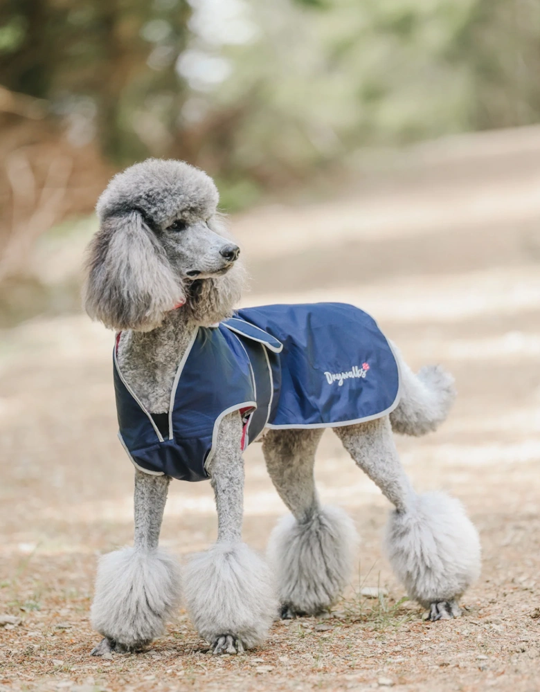 Drywalks Dog Coat Navy/Raspberry