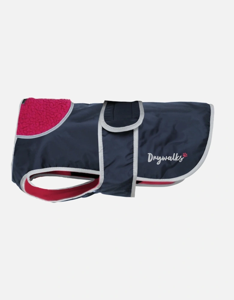 Drywalks Dog Coat Navy/Raspberry