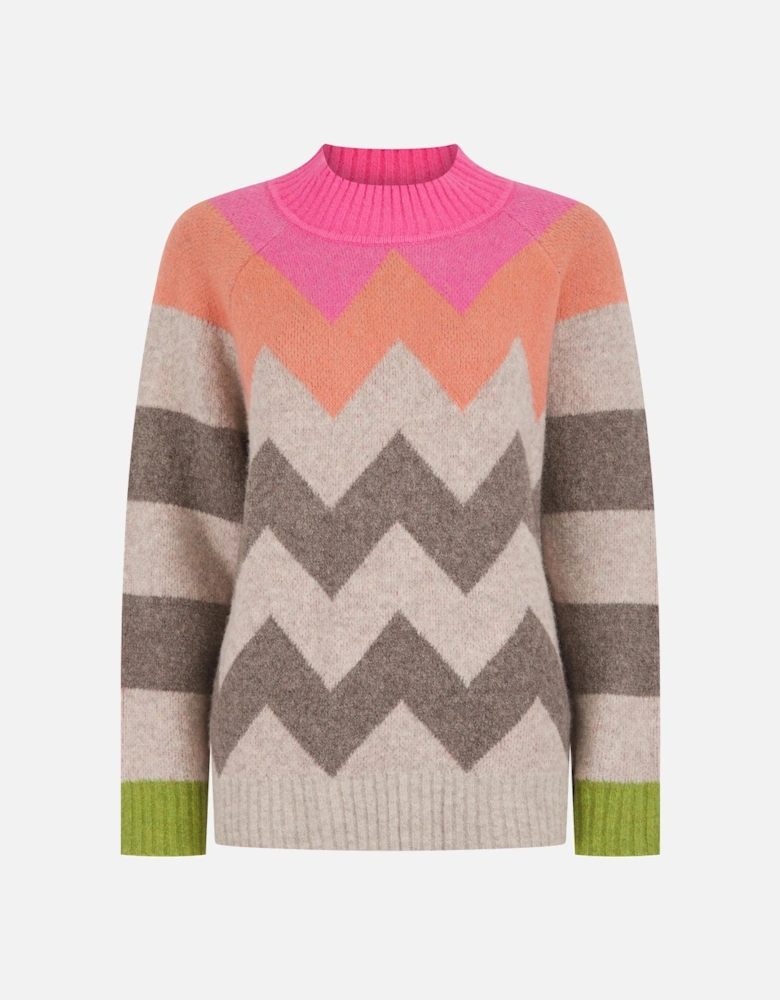 ANDREA JUMPER IN PINK MIX