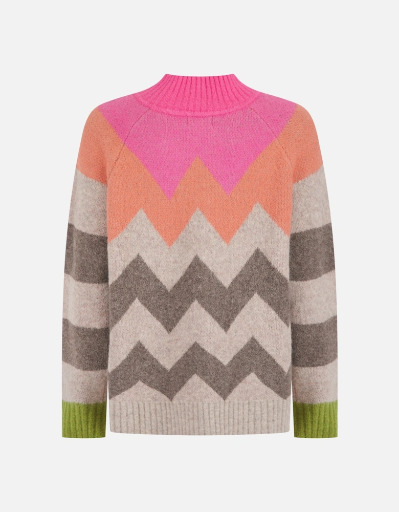 ANDREA JUMPER IN PINK MIX