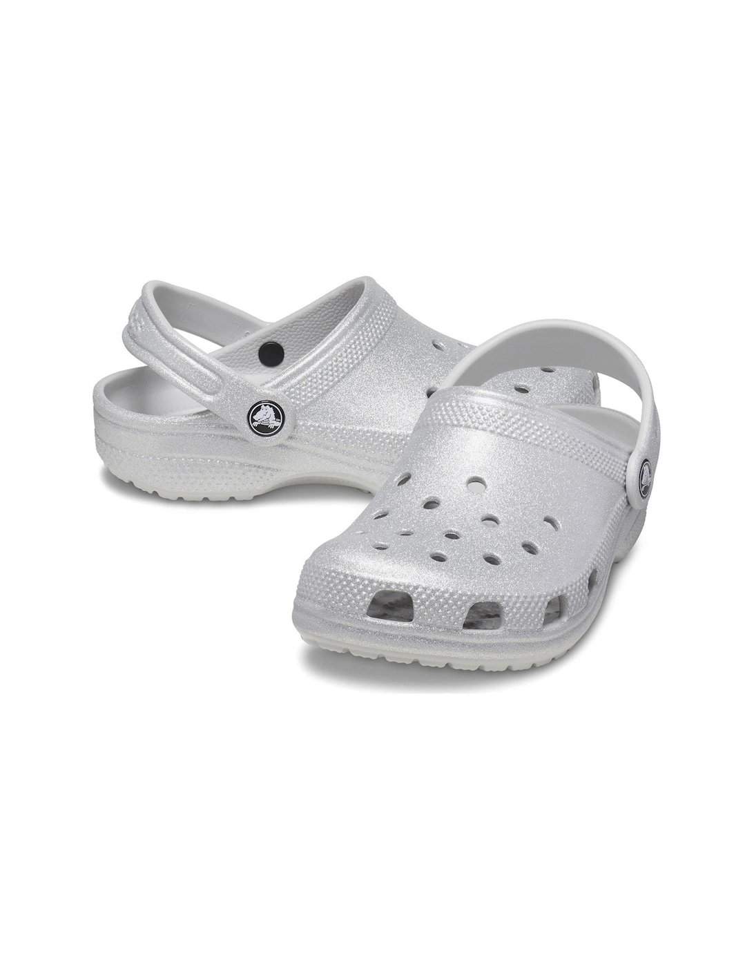 Classic Glitter Clog - Silver