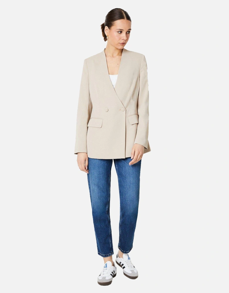 Womens/Ladies Collarless Blazer