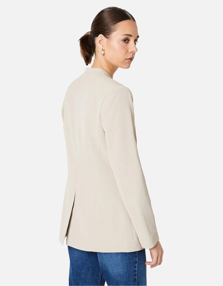 Womens/Ladies Collarless Blazer