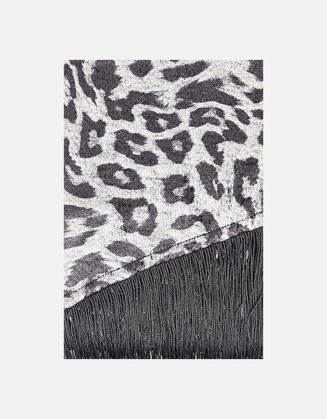 STEVIE LAME SCARF IN SILVER LEO