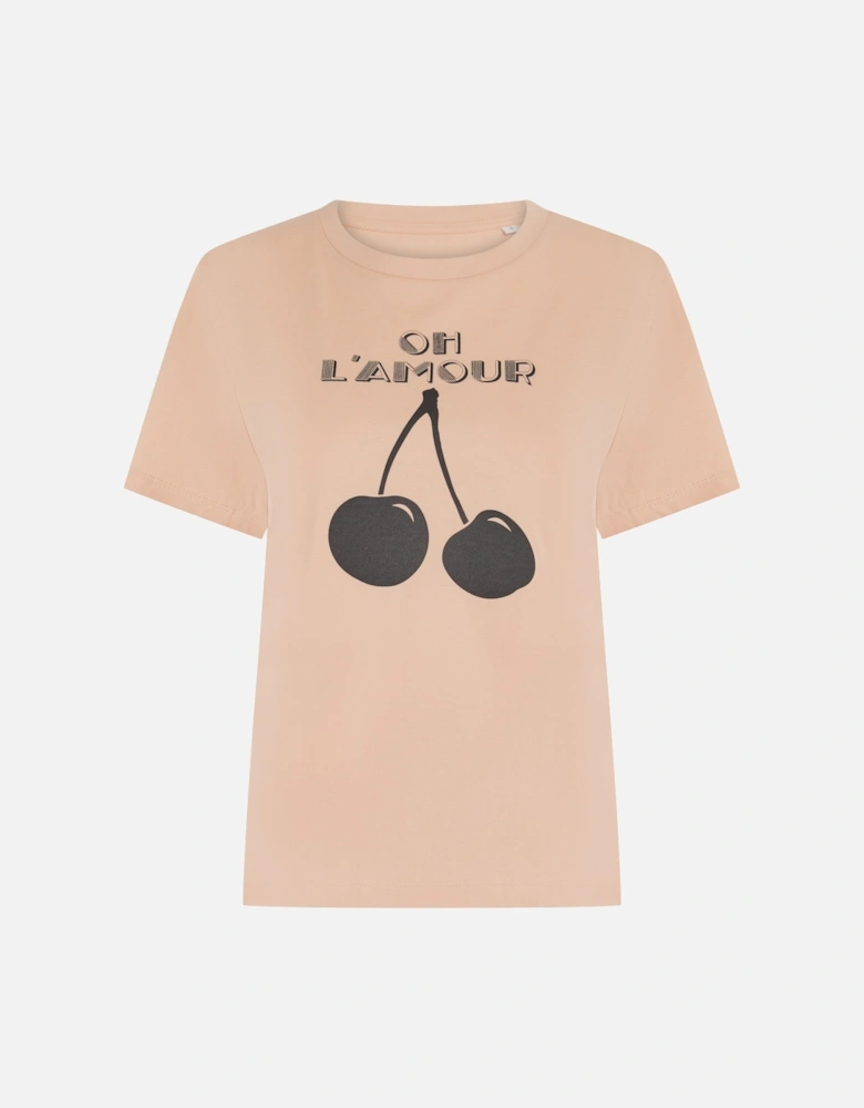 CHERIE T-SHIRT IN PEACH