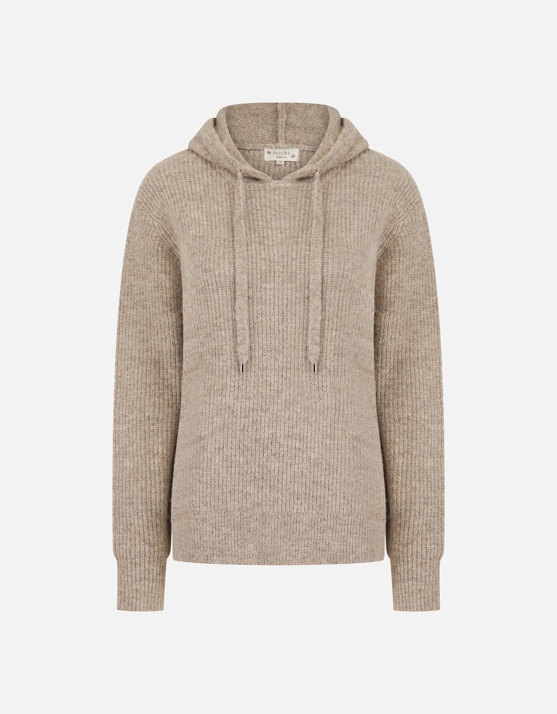 NORWOOD KNITTED HOODIE IN MINK