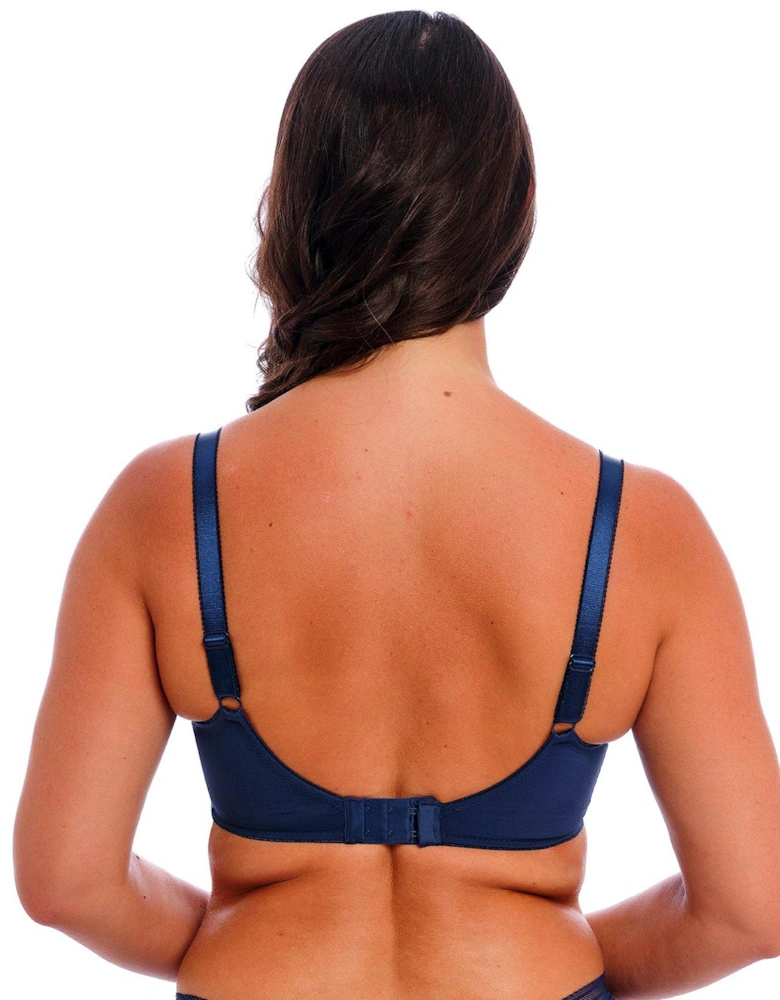 Fusion Lace Underwired Side Support Bra - Navy