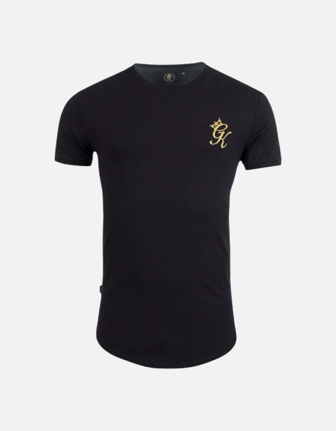 Longline Fitted Tee Shirt GK Mens T-Shirt Crew Neck Summer Cotton Top