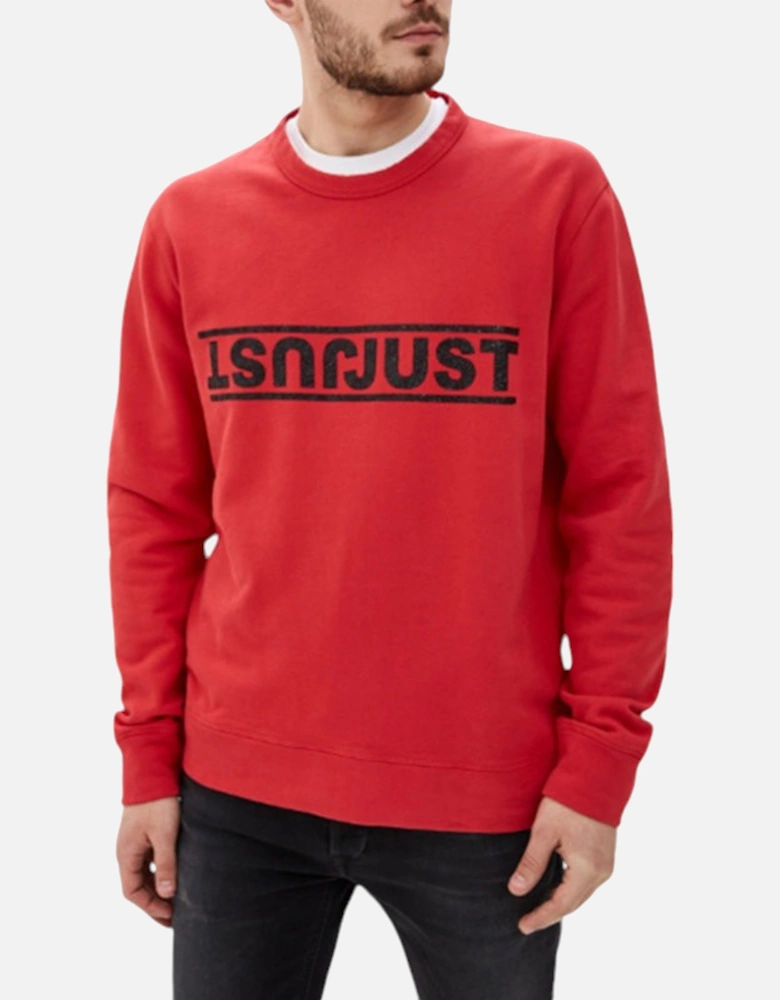 S01GU0031 Mens Sweatshirt Printed Crew Neck Casual Pullover Jumper