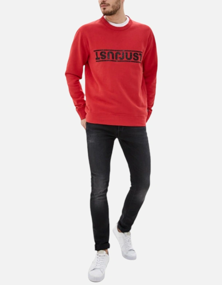 S01GU0031 Mens Sweatshirt Printed Crew Neck Casual Pullover Jumper