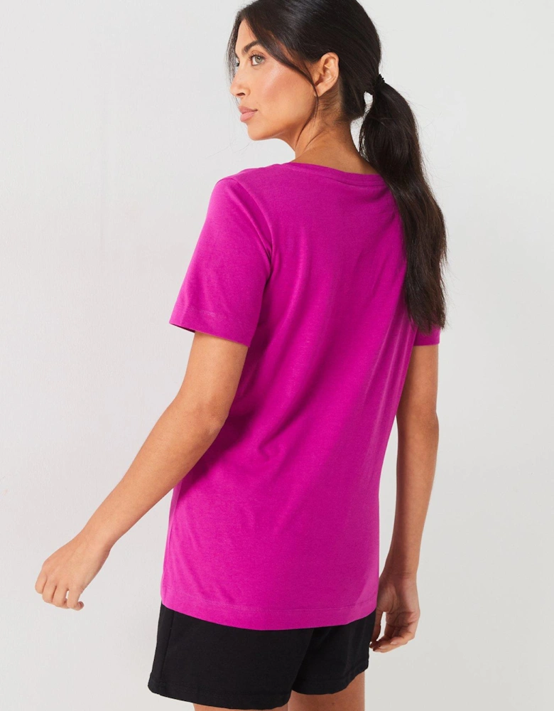 The Essential V Neck T-Shirt - Purple