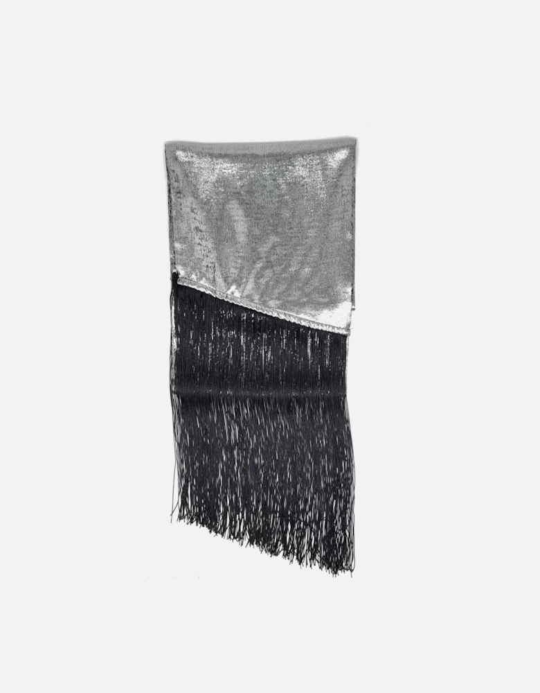 STEVIE LAME SCARF IN SILVER