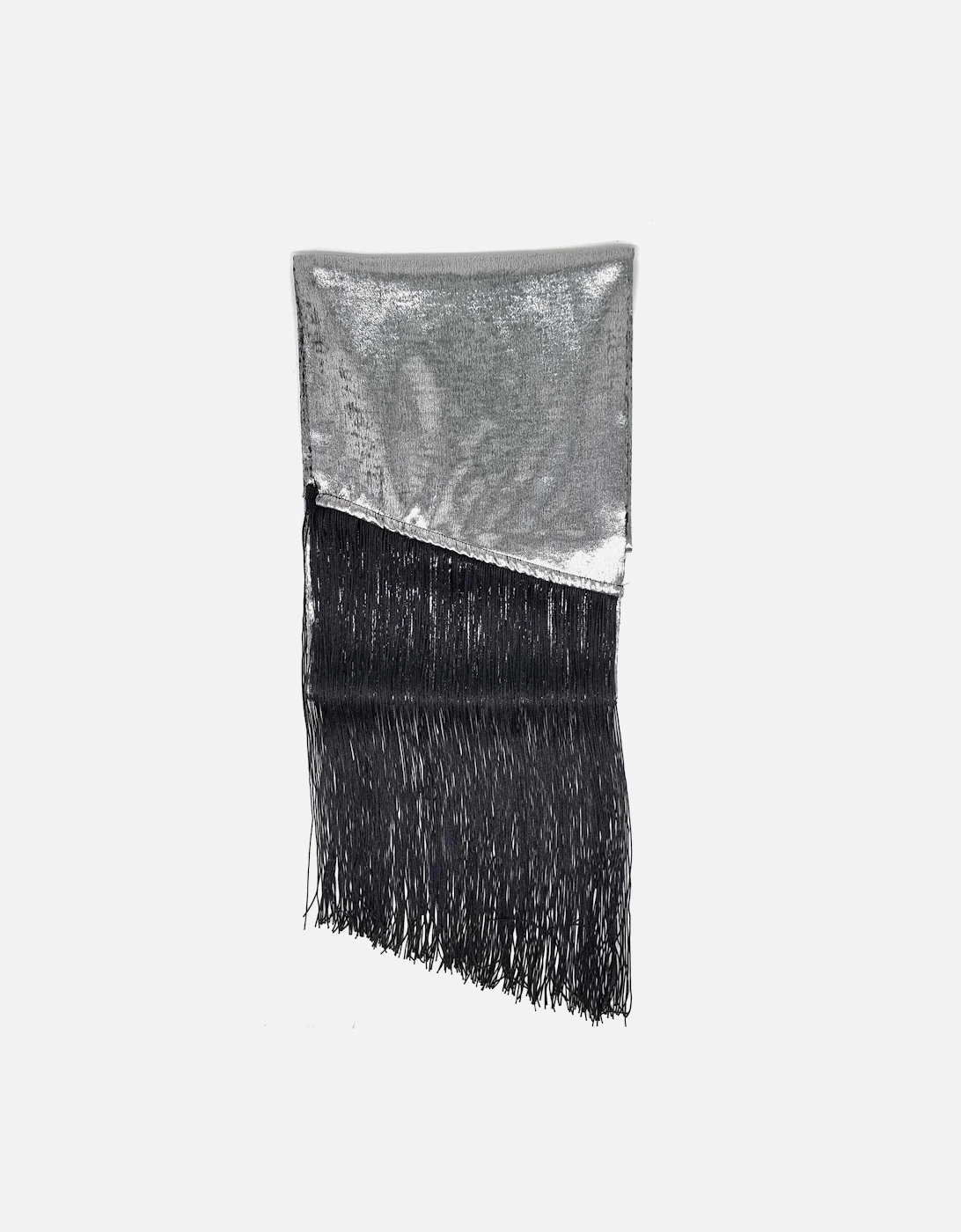 STEVIE LAME SCARF IN SILVER