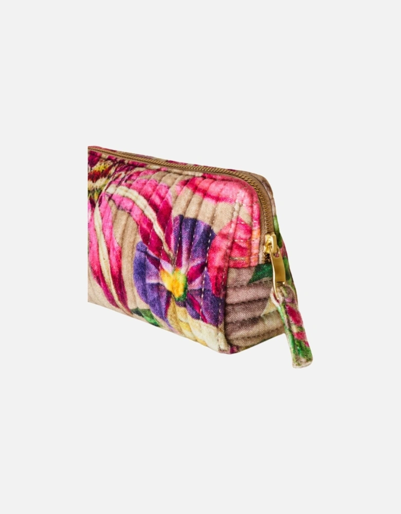Small Quilted Vanity Bag - Oversized Botanicals