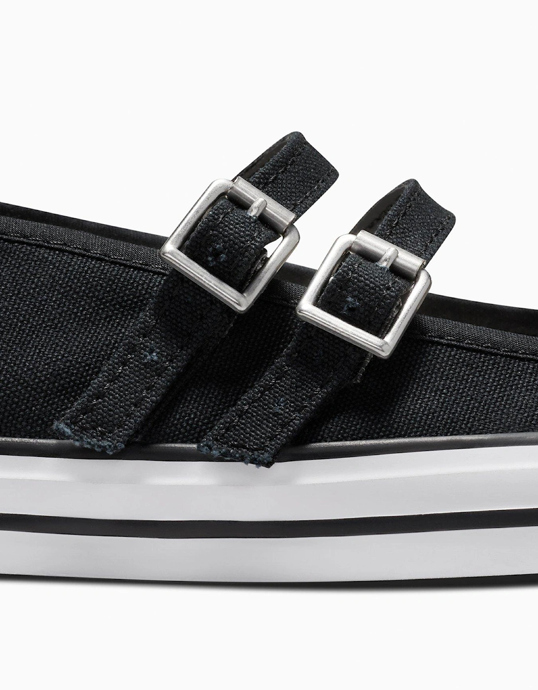 Womens Dainty Mary Jane - Black/White