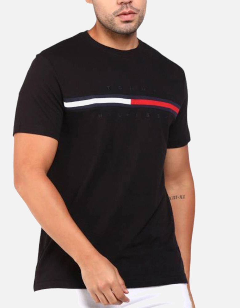 Mens T Shirts Crew Neck Signature Stripe Summer Cotton Tino Tee