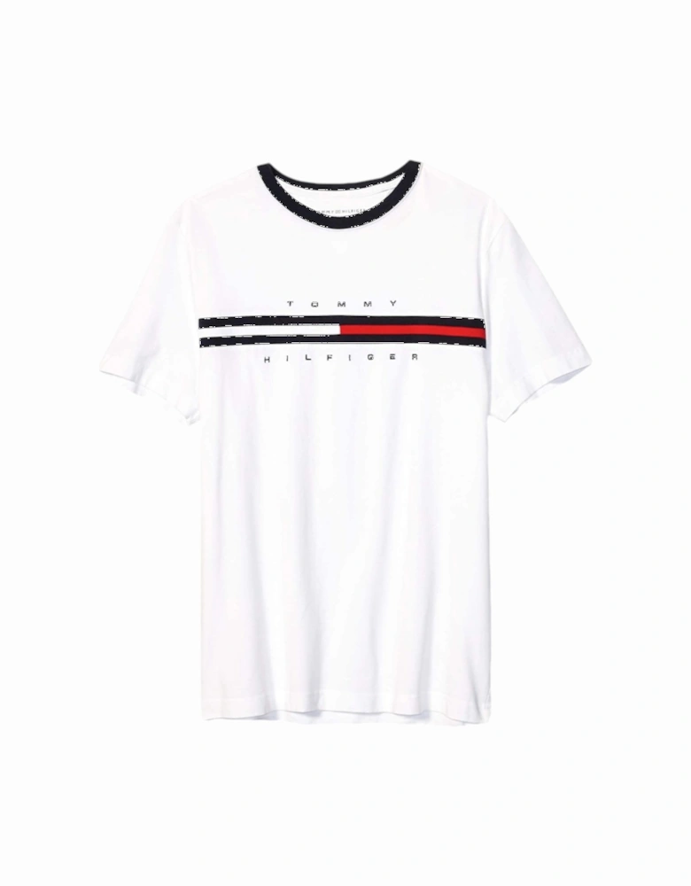 Mens T Shirts Crew Neck Signature Stripe Summer Cotton Tino Tee