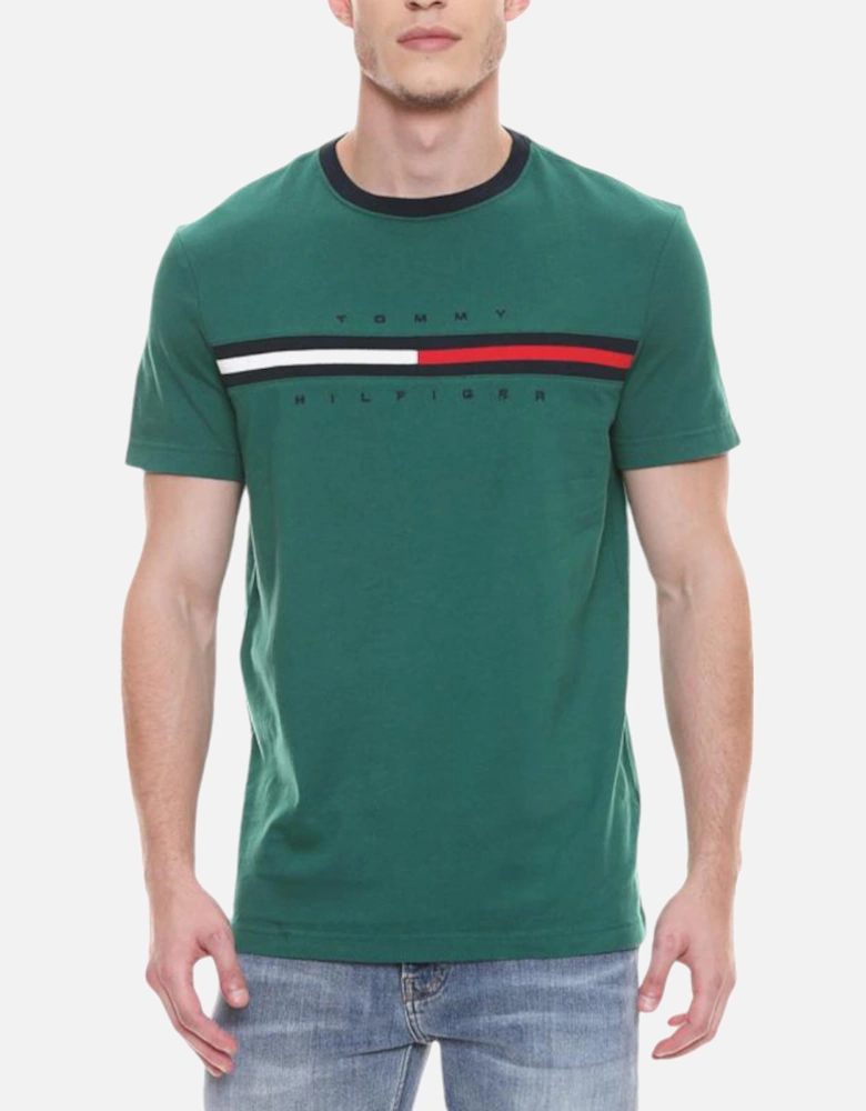 Mens T Shirts Crew Neck Signature Stripe Summer Cotton Tino Tee