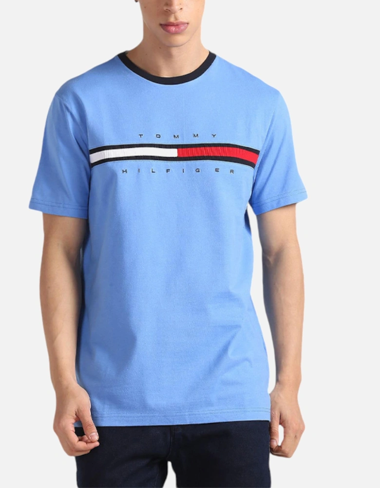 Mens T Shirts Crew Neck Signature Stripe Summer Cotton Tino Tee