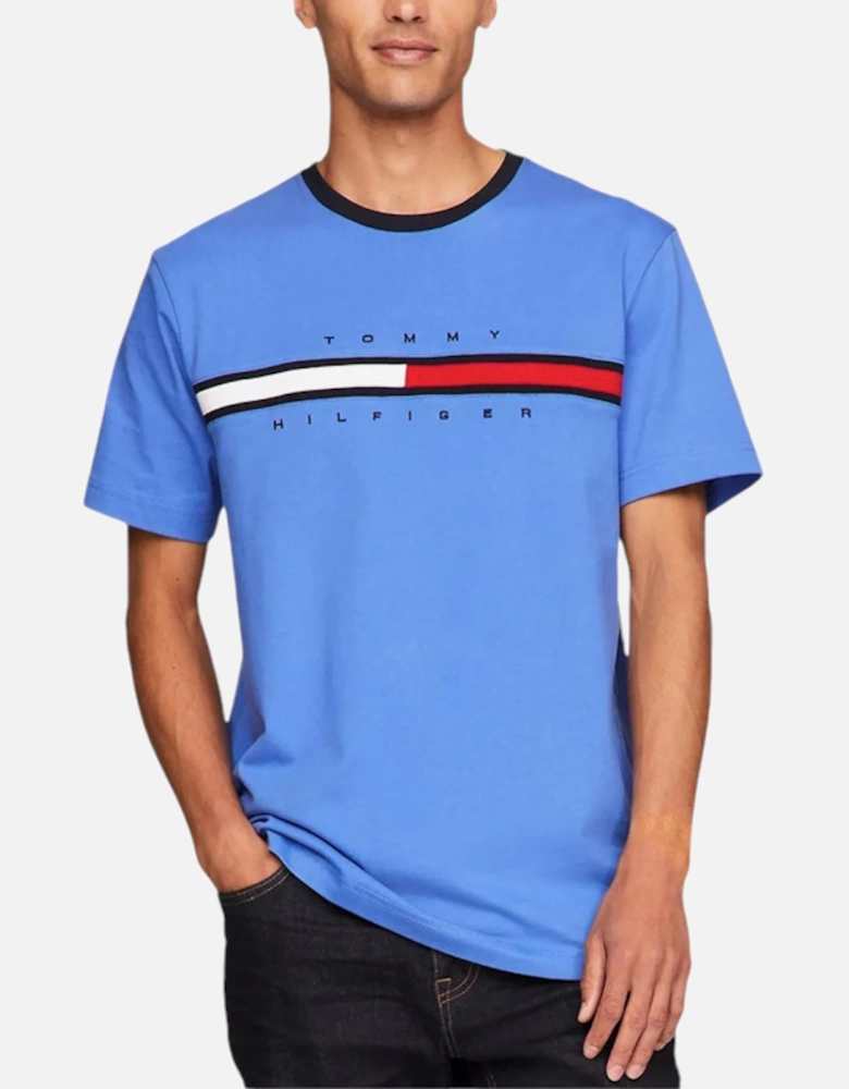 Mens T Shirts Crew Neck Signature Stripe Summer Cotton Tino Tee