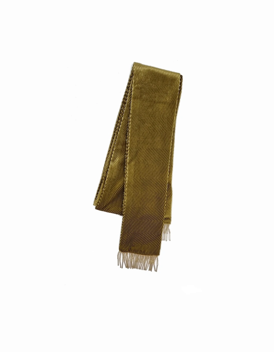 ALLEGRA VELVET SCARF OCHRE