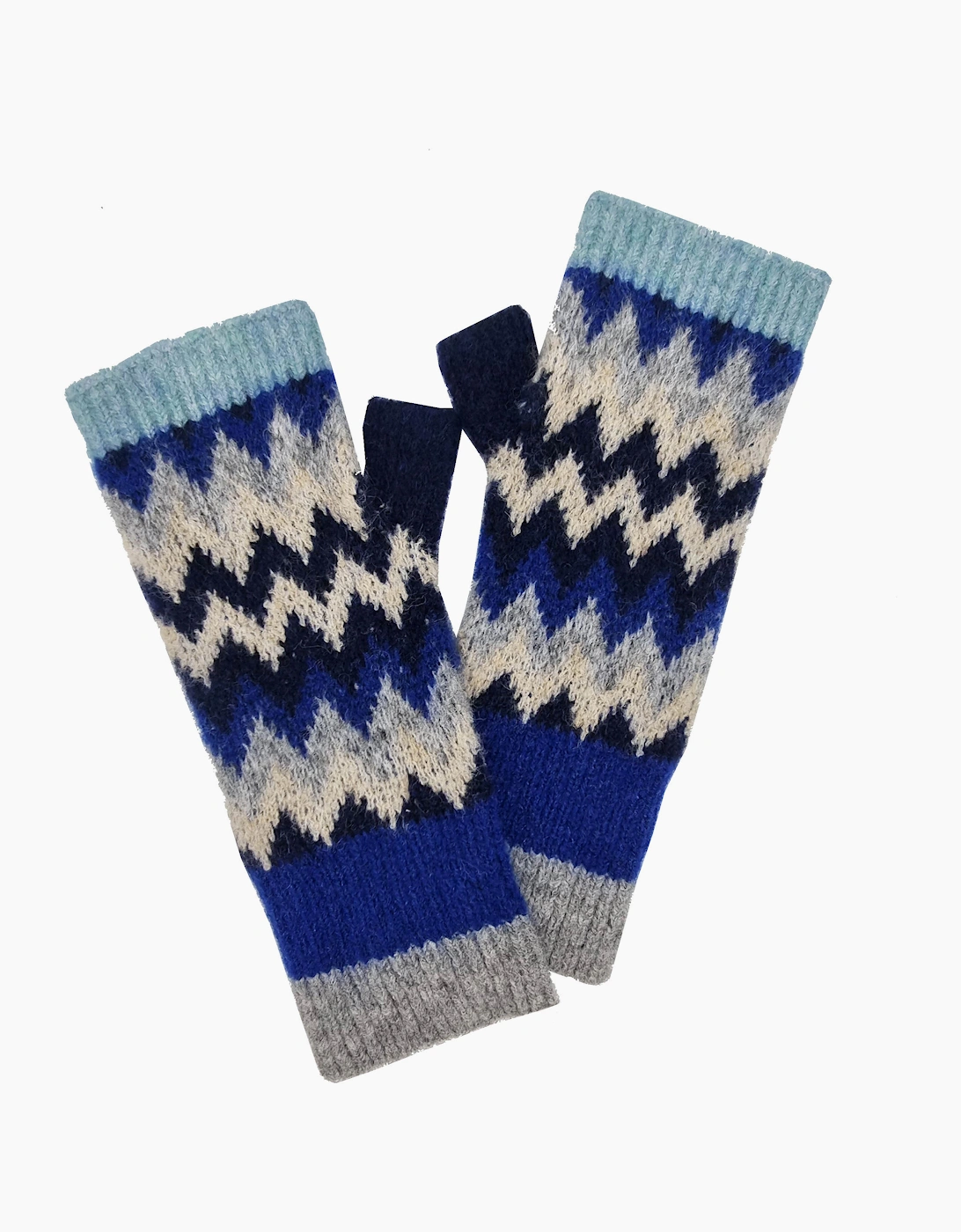 Nooki Design Women's Navy Dora Chevron Wrist Warmer In Mix  One